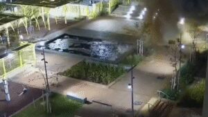 Video: Israel shares video claiming cluster bomb from Iranian missile fell inside empty school