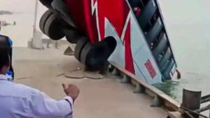 Video: Bus falls off ferry into Padma River in Bangladesh; 23 dead