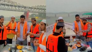 14 arrested for holding iftar party on boat in Varanasi, disposing of biryani waste in Ganga | Varanasi News