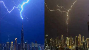 Dubai Crown Prince Sheikh Hamdan bin Mohammed Al Maktoum drops viral picture of lightning strike on Burj Khalifa: Why world’s tallest tower doesn’t flinch explained
