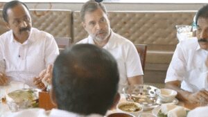 Watch: Rahul Gandhi enjoys ‘appam and omelette’ with UDF leaders ahead of Kerala Assembly polls | India News