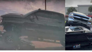 Florida woman drives pickup truck over Lamborghini in parking lot in viral video: ‘Insurance company fuming’