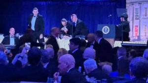 Watch: How JD Vance was evacuated amid gunfire panic at White House correspondents’ dinner