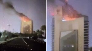 ‘Unjust Iranian aggression’: Kuwait’s ministries complex building targeted in ‘hostile’ drone attack; watch