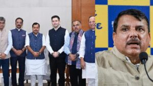 AAP sends petition to Rajya Sabha Chair to terminate 7 MPs who moved to BJP | India News