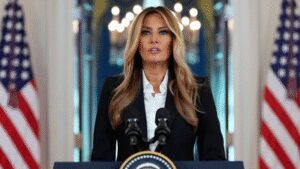 ‘Glow like an expectant widow’: Jimmy Kimmel’s nasty roast draws Melania Trump’s retort