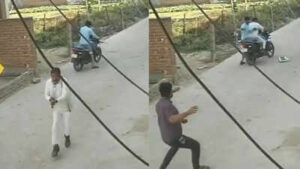 Up Lawyer Shot Dead: Caught on cam: UP lawyer shot dead during morning walk in full public view in Mirzapur | Varanasi News