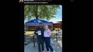 ‘I am as American as…’: Indian-origin man trolled after posting girlfriend’s photo of voting in Virginia redistricting election
