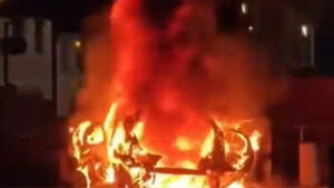 ‘Distressing’: Homes evacuated after car explodes outside Northern Ireland police station