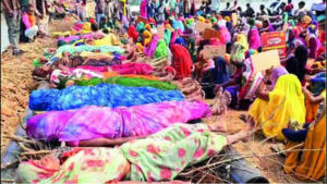 MP tribal women on ‘funeral pyres’ oppose river linking | India News