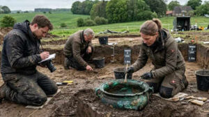 Bronze Cauldron Discovery: Rare 1,700-year-old bronze cauldron found in Northern Germany rewrites connection to the Roman Empire | World News