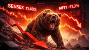 US-Iran war bleeds Sensex! Rs 51 lakh crore gone, record $12 billion FII wipeout, stock market down over 11% – is there an end in sight to selloff?