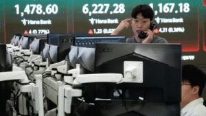 Asian Stocks: Asian stocks today: Stocks ease but set for weekly gains amid optimism on war de-escalation