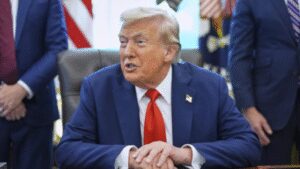 ‘Don’t want to look 20 pounds heavier’: Trump jabs reports of wearing bulletproof vest during White House dinner attack