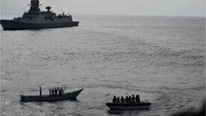 Navy thwarts suspected piracy attack on merchant vessel in western Indian Ocean | India News