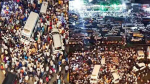 3-year-old rape-murder case in Pune: Massive protest on Mumbai-Bengaluru highway; traffic hit | Pune News