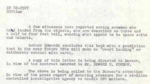 ‘Four feet tall, wearing space suits and helmets’: Newly released FBI UFO files reveal bizarre claims