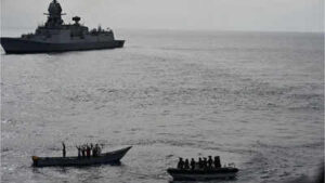 Indian Navy foils possible piracy attack near merchant vessel in Western Indian Ocean | India News