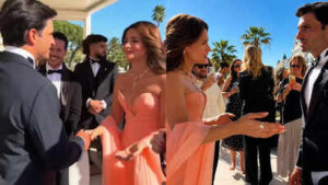 Alia Bhatt meets Carlos Sainz at Cannes; Bollywood and F1 fans say ‘They look cute together’- WATCH﻿ |