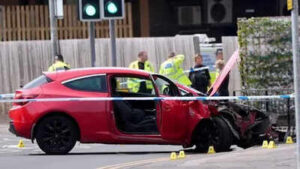 Arnold car crash: Police arrest suspect for attempted murder after car hits five men