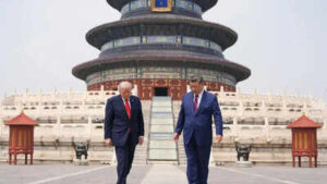 Trump returns home to Washington mauling after China flex