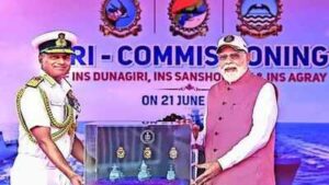 ‘India won’t be mere buyer’: PM Modi commissions 3 frontline ships