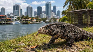 Some of the biggest states in the US, home to several tech billionaires, are racing to stop spread of 4-foot-long lizards as June and July are …
