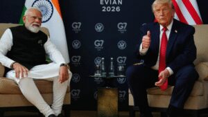 PM Modi seeks ‘highest priority’ for seafarers in W Asia peace deal in meeting with Trump; US president reiterates he ended 8 wars, mentions G2 | India News