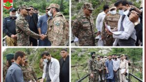 Indian, Pak Army officers shake hands during a repatriation process along LoC
