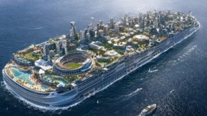 A floating city: Inside $16 billion megaship that could house 80,000 people, complete with schools, restaurants and a 15,000-seat stadium | World News