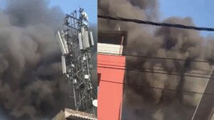 Massive fire breaks out at private company in Noida Sector 9 | Noida News