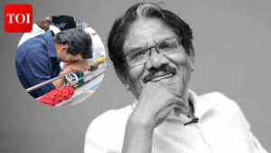 Bharathiraja: CM Vijay pays emotional tribute to legendary filmmaker Bharathiraja; visits his residence in Neelangarai- See pic | Tamil Movie News
