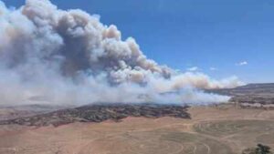 Three firefighters killed battling wildfires on Colorado-Utah border as blazes spread across US West