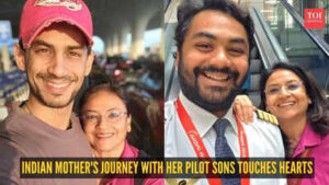 Indian Mother’S Journey: ‘Dropped off by one son, flown home by another’: Indian mother’s journey with her pilot sons touches hearts