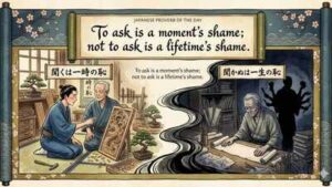 Japanese proverb of the day: “To ask is a moment’s shame; not to ask is…” – why swallowing your pride for one awkward question pays off for years | World News