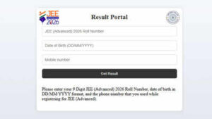 JEE Advanced results 2026 announced at jeeadv.ac.in; Shubham Kumar secures AIR 1 with 330 marks