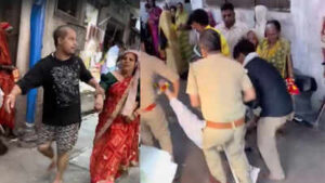 Several devotees injured after balcony ledge collapses near Banke Bihari Temple in Mathura | Agra News