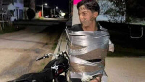 The dark knight of Jalisco: Mexico’s ‘Batman’ hunts motorcycle thieves, leaves them taped to lampposts