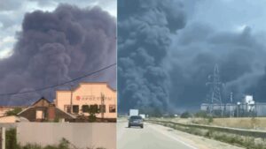 Ukrainian Drone Strike Ignites Major Fire at Russian Oil Refinery, One Dead | World News