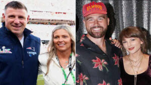 Mike Vrabel makes surprise return with wife Jen at Taylor Swift and Travis Kelce’s wedding after Dianna Russini controversy | NFL News