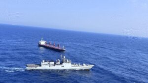 Navy foils piracy bid on India-bound bulk carrier in Gulf of Aden, Marcos secure ship, crew