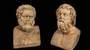 Archaeologists discover rare 1,700-year-old Roman marble busts buried near an ancient winepress in Israel | World News