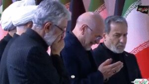 Watch: Top Iranian leaders, including Ghalibaf, break down as Ayatollah Khamenei’s week-long funeral begins