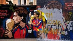 ‘P*** Espanya’: Spain’s Ferran Torres World Cup mural vandalised in Barcelona | Football News