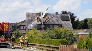 Two killed after small plane crashes into house in Germany