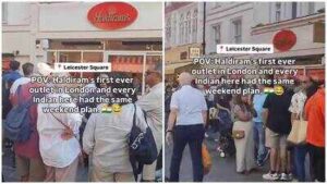 Haldiram In Uk: Haldiram’s opens first UK store in London, viral videos show huge queues outside Leicester Square outlet for chole bhature, bhujia and sweets