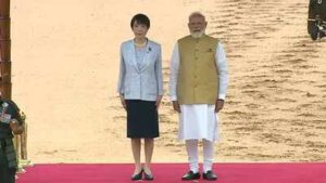 Japanese PM Sanae Takaichi meets PM Modi, receives ceremonial welcome at Rashtrapati Bhawan | India News