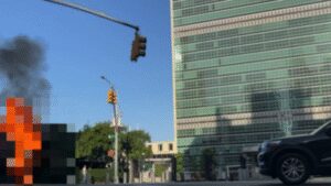 Tibetan protester sets himself on fire outside UN headquarters in New York City