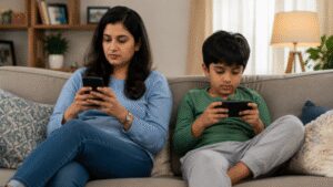 Parents take note, your phone addiction too can be a problem for children; report claims: It could unfavorably impact their attachment security, which they will carry for …