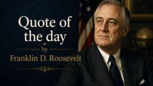 Quote of the day by Franklin D. Roosevelt: “Men are not prisoners of fate, but only prisoners of…” | World News